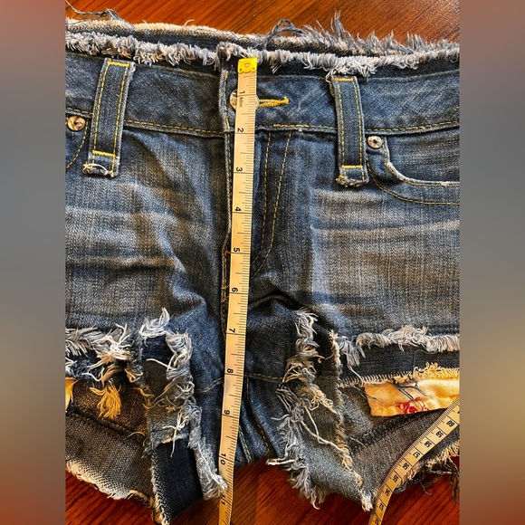 True Religion Love & Haight Joey Denim Cutoff Shorts 30 RARE! - Picture 13 of 16